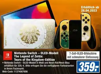 expert Octomedia Nintendo Switch - OLED-Modell The Legend of Zelda: Tears of the Kingdom-Edition Angebot