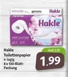 Nah & Frisch Hakle Toilettenpapier Angebot