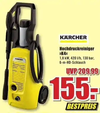 B1 Discount Baumarkt KARCHER Hochdruckreiniger K4 Angebot