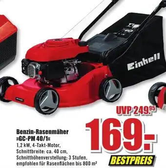 B1 Discount Baumarkt Einhell Benzin-Rasenmäher >>GC-PM 40/1" Angebot