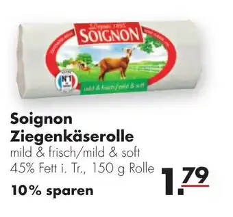 Handelshof Soignon Ziegenkäserolle 150g Angebot