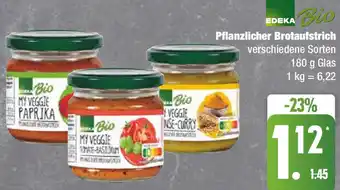 Edeka EDEKA Bio Pflanzlicher Brotaufstrich 180 g Glas Angebot