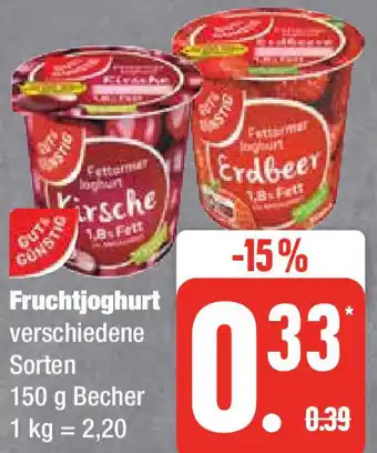 Edeka Gut & Günstig Fruchtjoghurt 150 g Becher Angebot