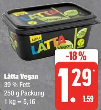 Edeka Lätta Vegan 250 g Packung Angebot