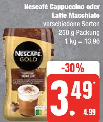 Edeka Nescafé Cappuccino oder Latte Macchiato 250 g Packung Angebot