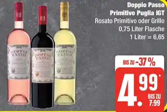 Edeka Doppio Passo Primitivo Puglia IGT 0,75 Liter Flasche Angebot