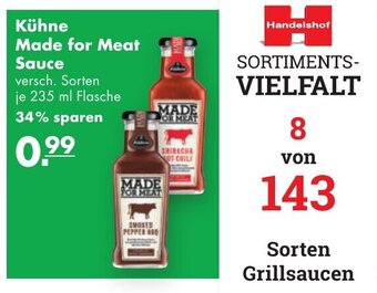 Handelshof Kühne Made for Meat Sauce 235ml Angebot