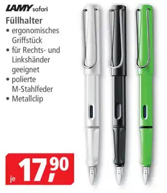 Pfennigpfeiffer Lamy Safari Füllhalter Angebot