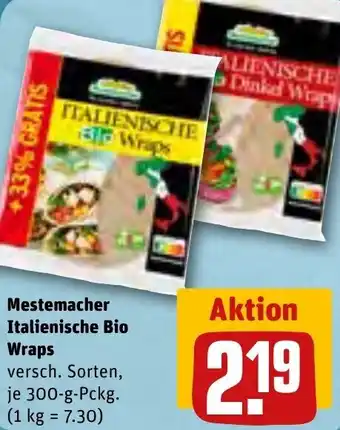 REWE Mestemacher Italienische Bio Wraps 300 g Angebot