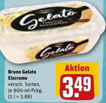 REWE Bruno Gelato Eiscreme 900-ml-Pckg. Angebot