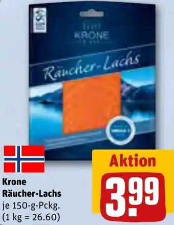 REWE Krone Räucher-Lachs 150-g-Pckg. Angebot