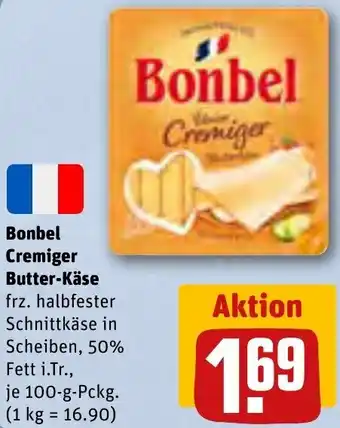 REWE Bonbel Cremiger Butter-Käse 100 g Angebot