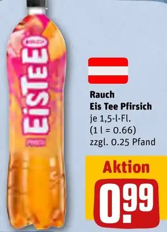 REWE Rauch Eis Tee Pfirsich 1,5-l-Fl. Angebot