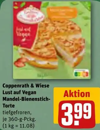 REWE Coppenrath & Wiese Lust auf Vegan Mandel-Bienenstich Torte 360 g Angebot