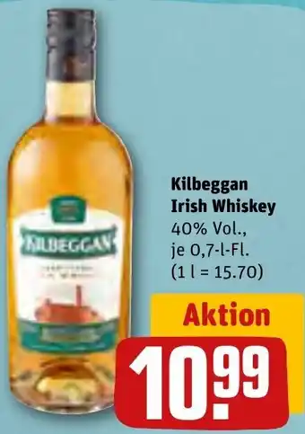 REWE Kilbeggan Irish Whiskey  0,7-L-Fl. Angebot