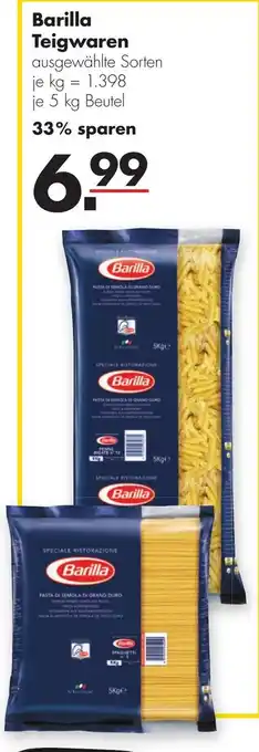 Handelshof Barilla Teigwaren 5kg Beutel Angebot