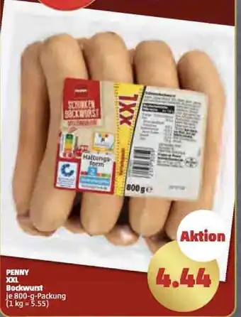 PENNY PENNY XXL Bockwurst je 800-g-Packung Angebot