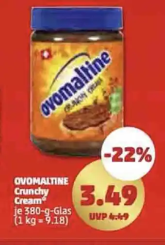 PENNY OVOMALTINE Crunchy Cream* je 380-g-Glas Angebot