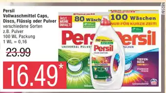 Marktkauf Persil Vollwaschmittel Caps, Discs, Flüssig oder Pulver 80-100wl Angebot