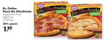 Handelshof Dr. Oetker Pizza Die Ofenfrische Angebot