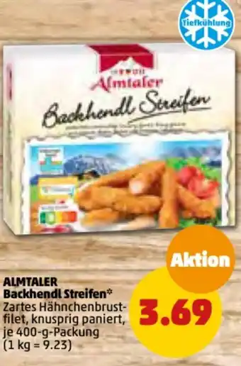 PENNY ALMTALER Backhendl Streifen*400-g-Packung Angebot