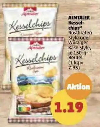 PENNY ALMTALER Kessel-chips je 150-g-Beutel Angebot