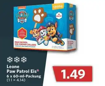 Combi Leone Paw Patrol Eis Angebot