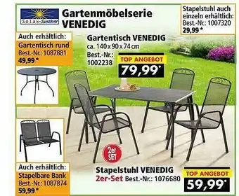 Norma24 Solax-sunshine Gartenmöbelserie Venedig Angebot