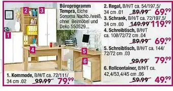 Möbel Boss Büroprogramm Tempra Angebot