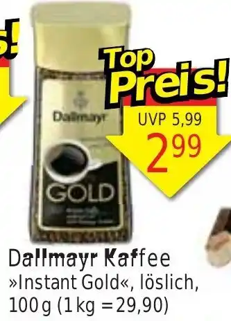 Wiglo Wunderland Dallmayr Kaffee >>Instant Gold<< 100 g Angebot