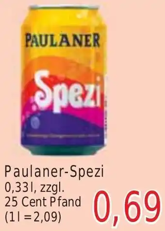 Wiglo Wunderland Paulaner-Spezi 0,33 L Angebot