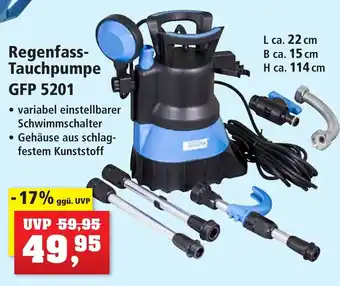 Thomas Philipps Güde Regenfass-Tauchpumpe GFP 5201 Angebot