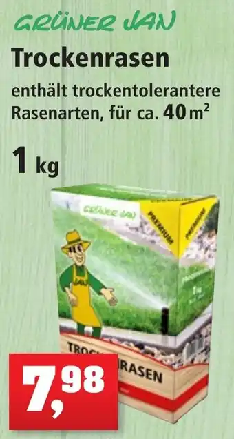 Thomas Philipps GRÜNER JAN Trockenrasen 1 kg Angebot