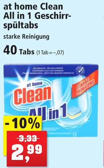 Thomas Philipps at home Clean All in 1 Geschirr-spültabs 40 Tabs Angebot