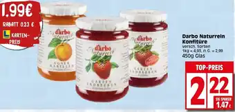 Elli Markt Darbo Naturrein Konfitüre 450g Glas Angebot