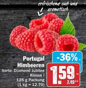 Hit Portugal Himbeeren 125 g Packung Angebot