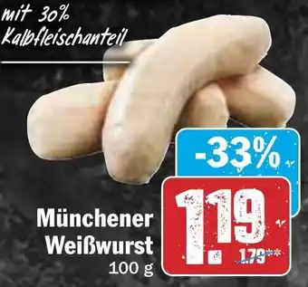 Hit Münchener Weißwurst 100 g Angebot