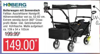 Marktkauf HOBERG Bollerwagen mit Sonnendach Angebot