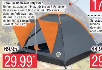 Marktkauf Premium Domezelt Polyester Angebot