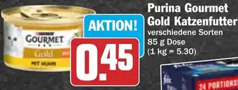 Hit Purina Gourmet Gold Katzenfutter 85 g Dose Angebot