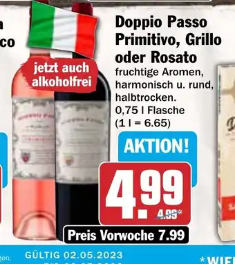 AEZ Doppio Passo Primitivo, Grillo oder Rosato 750ml Angebot