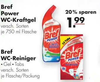 Handelshof Bref Power WC Kraftgel 750ml oder Bref WC Reiniger Angebot