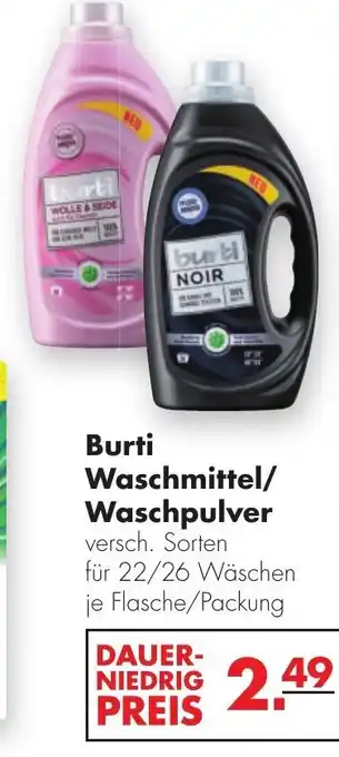 Handelshof Burti Waschmittel/Waschpulver Angebot