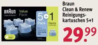 Rossmann Braun Clean & Renew Reinigungskartuschen 5+1 Angebot