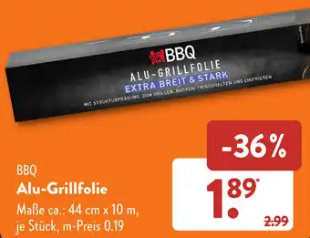 Aldi Süd BBQ Alu-Grillfolie Angebot