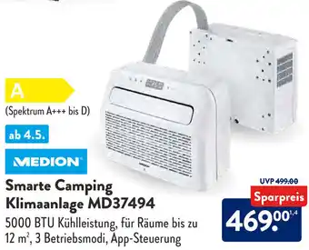 Aldi Süd MEDION Smarte Camping Klimaanlage MD37494 Angebot