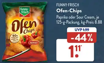 Aldi Süd FUNNY-FRISCH Ofen-Chips 125 g Packung Angebot