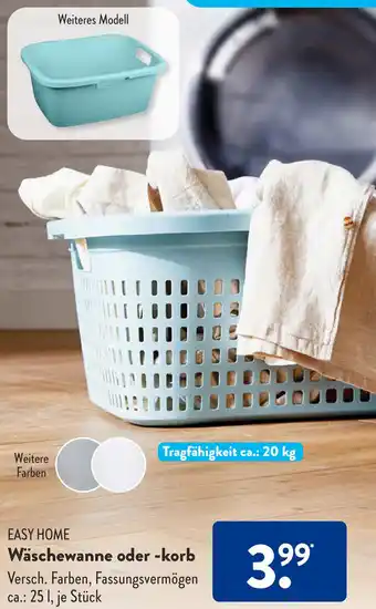 Aldi Süd EASY HOME Wäschewanne oder -korb Angebot