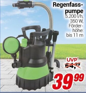 CENTERSHOP Regenfass- pumpe Angebot