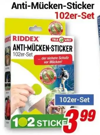 CENTERSHOP ANTI-MÜCKEN-STICKER 102er-Set Angebot